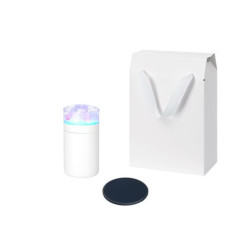 Подарочный набор Кристалл, Аурис (Crystal, Auris), синий (увлажнитель воздуха, зарядное устройство)