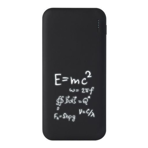 Внешний аккумулятор с подсветкой Люче (Luce) 10000 mAh, черный