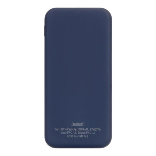 Внешний аккумулятор с подсветкой Люче (Luce) 10000 mAh, синий