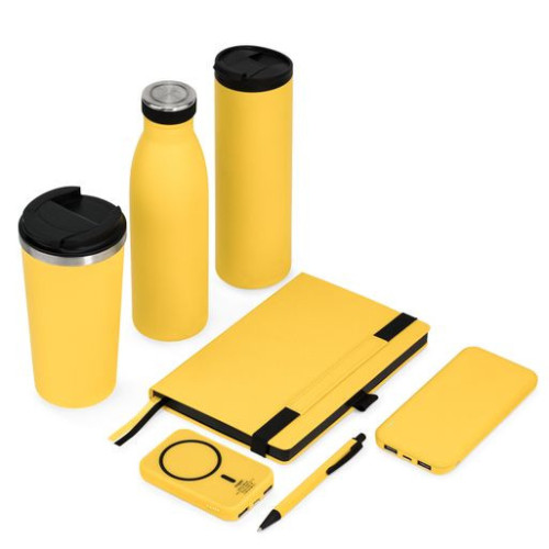 Внешний аккумулятор с подсветкой Люче (Luce) Lemoni 10000 mAh, желтый