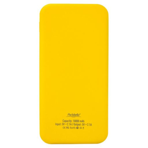 Внешний аккумулятор с подсветкой Люче (Luce) Lemoni 10000 mAh, желтый