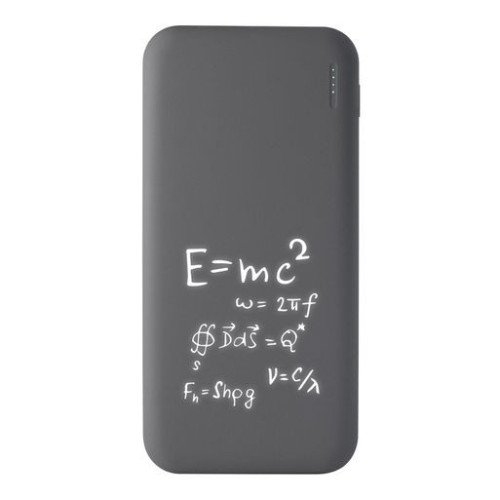 Внешний аккумулятор с подсветкой Люче (Luce) 10000 mAh, серый