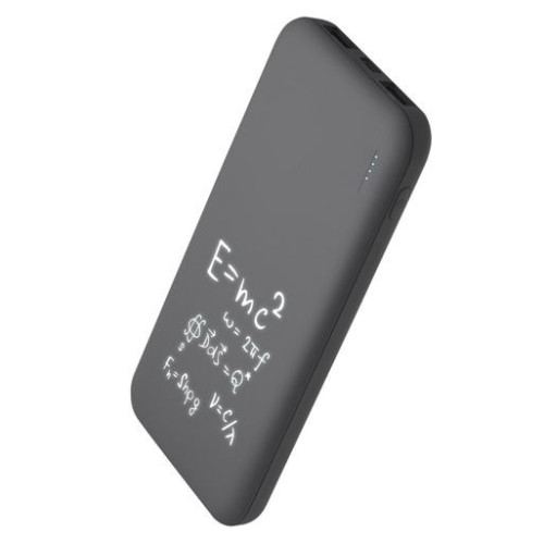 Внешний аккумулятор с подсветкой Люче (Luce) 10000 mAh, серый