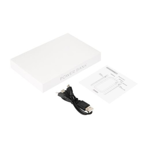 Внешний аккумулятор с подсветкой Люче (Luce) 10000 mAh, белый