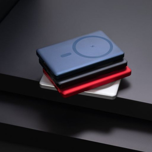 Внешний аккумулятор Атлантис (Atlantis) PD 5000mAh с функцией беспроводной зарядки 15W, синий