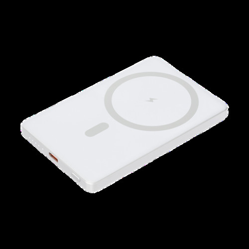 Внешний аккумулятор Атлантис (Atlantis) PD 5000mAh с функцией беспроводной зарядки 15W, серебряный