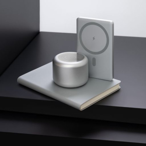 Внешний аккумулятор Атлантис (Atlantis) PD 5000mAh с функцией беспроводной зарядки 15W, серебряный