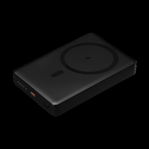 Внешний аккумулятор Атлантис Плюс PD (Atlantis PD Plus) 10000mAh с функцией беспроводной зарядки 15W, черный