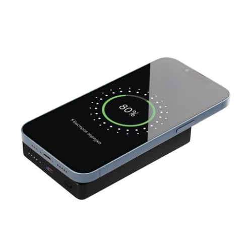 Внешний аккумулятор Атлантис Плюс PD (Atlantis PD Plus) 10000mAh с функцией беспроводной зарядки 15W, черный