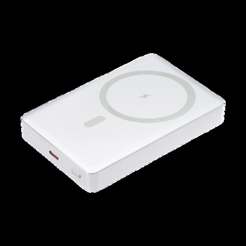 Внешний аккумулятор Атлантис Плюс PD (Atlantis PD Plus) 10000mAh с функцией беспроводной зарядки 15W, серебряный