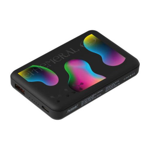 Внешний аккумулятор Ларго PD (Largo PD) 5000mAh с функцией беспроводной зарядки 15W, черный