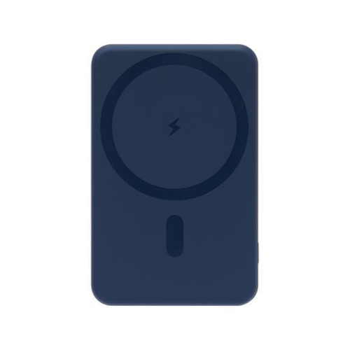 Внешний аккумулятор Ларго PD (Largo PD) 5000mAh с функцией беспроводной зарядки 15W, синий
