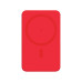 Внешний аккумулятор Ларго PD (Largo PD) 5000mAh с функцией беспроводной зарядки 15W, красный