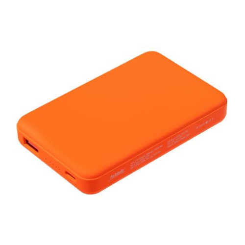 Внешний аккумулятор Ларго PD (Largo PD) 5000mAh с функцией беспроводной зарядки 15W, оранжевый