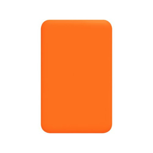 Внешний аккумулятор Ларго PD (Largo PD) 5000mAh с функцией беспроводной зарядки 15W, оранжевый