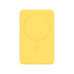 Внешний аккумулятор Ларго PD (Largo PD) 5000mAh с функцией беспроводной зарядки 15W, желтый