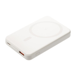 Внешний аккумулятор Ларго PD (Largo PD) 5000mAh с функцией беспроводной зарядки 15W, белый