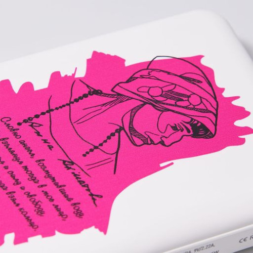 Внешний аккумулятор Ларго PD (Largo PD) 5000mAh с функцией беспроводной зарядки 15W, белый