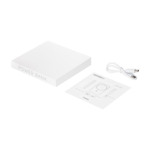 Внешний аккумулятор Ларго PD (Largo PD) 5000mAh с функцией беспроводной зарядки 15W, белый