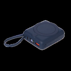 Внешний аккумулятор с подсветкой Риттер PD (Ritter PD) 10000mAh с функцией беспроводной зарядки 15W, синий