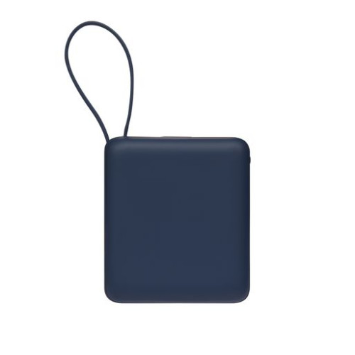 Внешний аккумулятор с подсветкой Риттер PD (Ritter PD) 10000mAh с функцией беспроводной зарядки 15W, синий