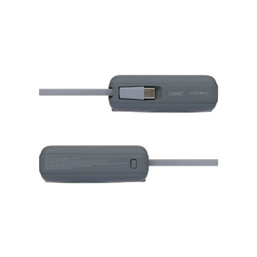 Внешний аккумулятор с подсветкой Риттер PD (Ritter PD) 10000mAh с функцией беспроводной зарядки 15W, серый