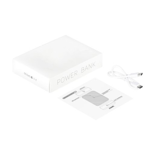 Внешний аккумулятор с функцией быстрой зарядки Формула (Formula) 10000 mAh, белый