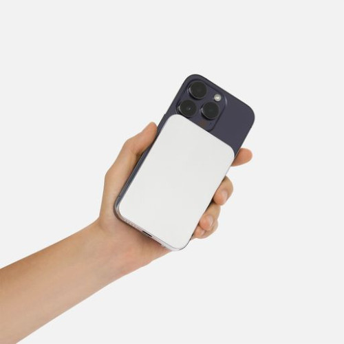 Внешний аккумулятор Артекс PD (Artex PD) 5000mAh с функцией беспроводной зарядки 15W, серебряный