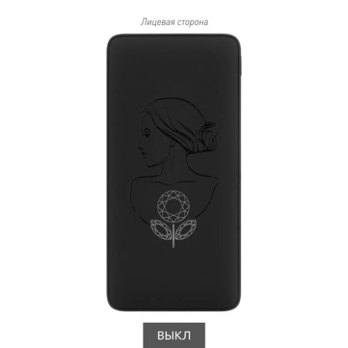 Внешний аккумулятор с подсветкой Анкор Плюс PD (Ancor PD Plus)10000 mAh, черный