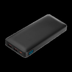 Внешний аккумулятор с цветной подсветкой Анкор Макс Плюс PD (Ancor PD Max Plus) 10000 mAh, черный
