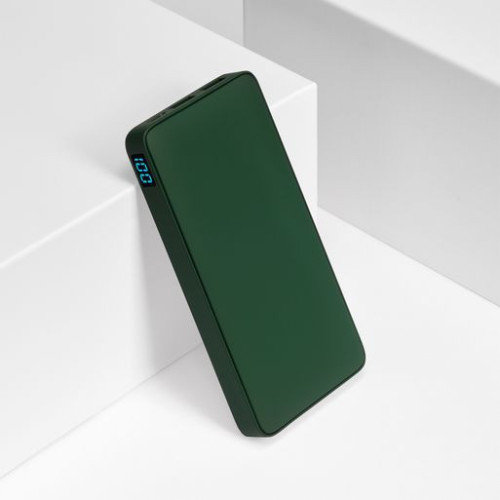 Внешний аккумулятор с подсветкой Анкор Плюс PD (Ancor PD Plus) 10000 mAh, зеленый