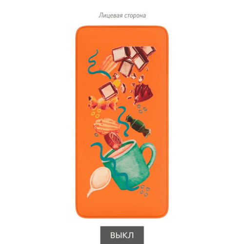 Внешний аккумулятор с подсветкой Анкор Плюс PD (Ancor PD Plus) 10000 mAh, оранжевый