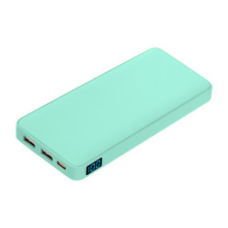 Внешний аккумулятор с подсветкой Анкор Плюс PD (Ancor PD Plus) 10000 mAh, бирюзовый