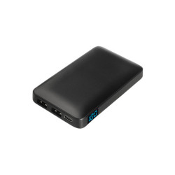 Внешний аккумулятор с цветной подсветкой Анкор Макс (Ancor Max) 5000 mAh, черный