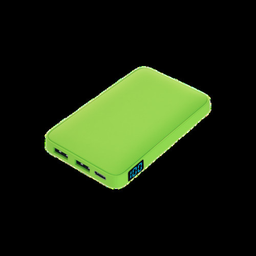 Внешний аккумулятор с подсветкой Анкор (Ancor) 5000 mAh, салатовый