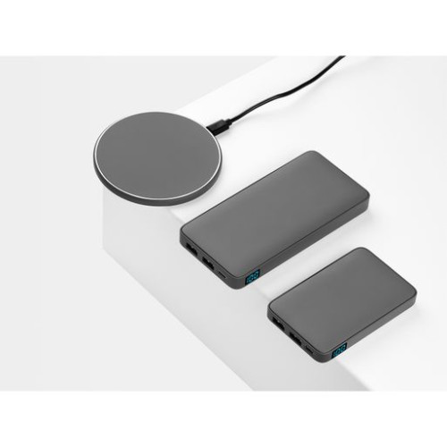 Внешний аккумулятор с подсветкой Анкор (Ancor) 5000 mAh, серый Внешний аккумулятор с подсветкой Анкор (Ancor) 5000 mAh, серый