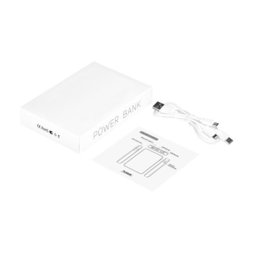 Внешний аккумулятор с подсветкой Анкор (Ancor) 5000 mAh, белый