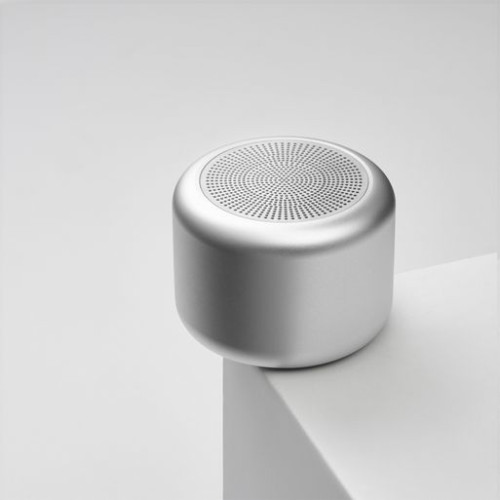 Беспроводная колонка Пэшн (Passion) 80dB 600 mAh (Bluetooth 5.0), серебряная