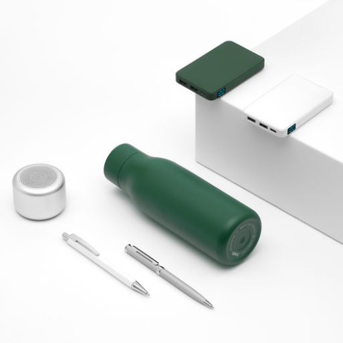 Беспроводная колонка Пэшн (Passion) 80dB 600 mAh (Bluetooth 5.0), серебряная