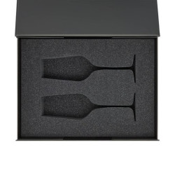 Ложемент под 2 бокала для шампанского (рифленое стекло) в среднюю коробку-трансформер (арт. 695721)