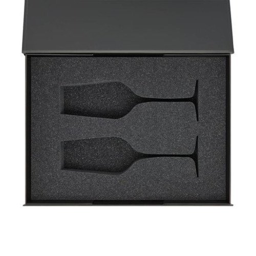 Ложемент под 2 бокала для шампанского (рифленое стекло) в среднюю коробку-трансформер (арт. 695721)