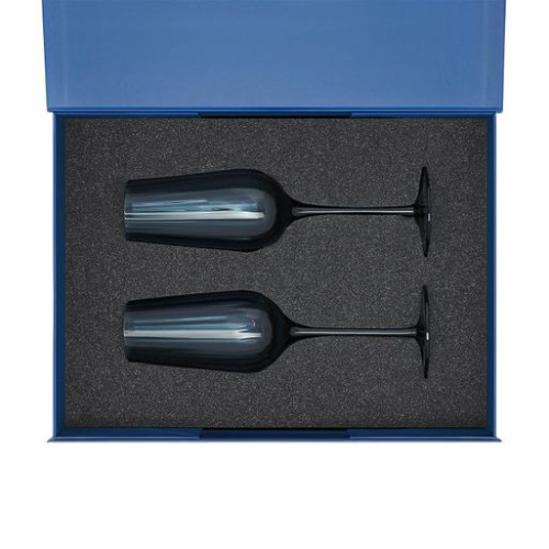 Ложемент под 2 бокала для шампанского (рифленое стекло) в среднюю коробку-трансформер (арт. 695721)