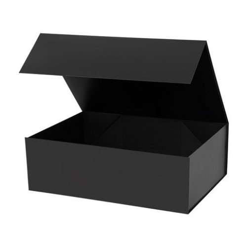 Подарочная коробка-трансформер средняя, черная