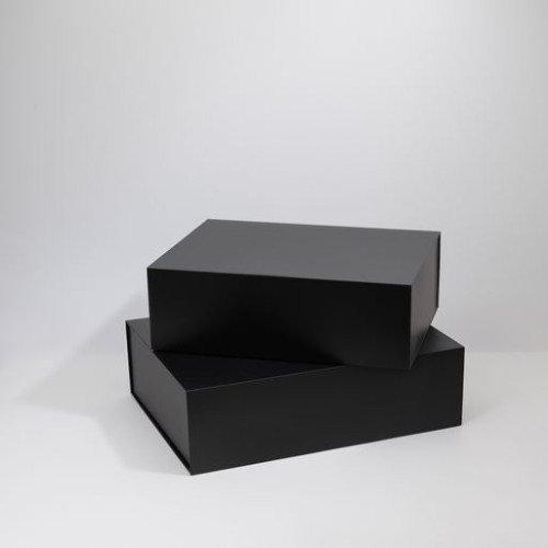 Подарочная коробка-трансформер средняя, черная