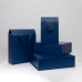 Подарочная коробка-трансформер средняя, синяя