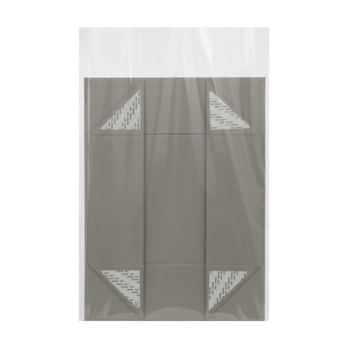 Подарочная коробка-трансформер средняя, серая Подарочная коробка-трансформер средняя, серая