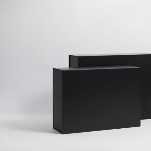 Подарочная коробка-трансформер большая, черная