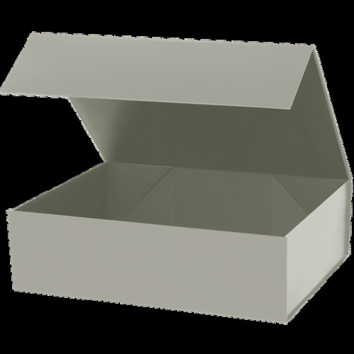 Подарочная коробка-трансформер большая, серая Подарочная коробка-трансформер большая, серая