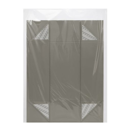 Подарочная коробка-трансформер большая, серая Подарочная коробка-трансформер большая, серая