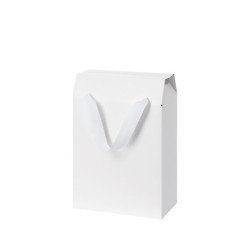 Подарочная коробка-пакет универсальная малая, белая
